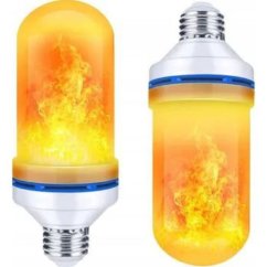 LED žárovka s efektem plamene