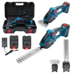 AKU Nůžky + Náhradní baterie + Nástavec na trávník