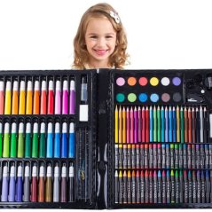 Umělecká sada na malování v kazetě 168 ks