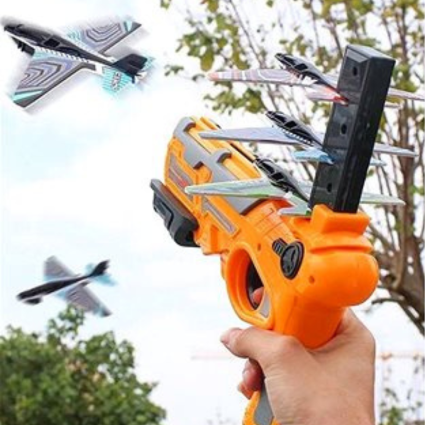 Odpalovací letadlová pistole se 4 letadly