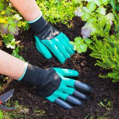 Záhradné rukavice s pazúrmi