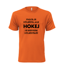 Unisex Tričko HOKEJ JE DŮLEŽITĚJŠÍ