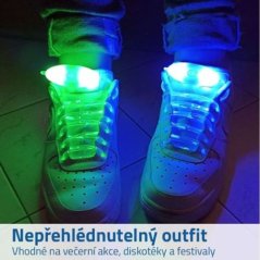 LED svítící tkaničky do bot