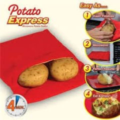 Potato Express - Vrecko na varenie zemiakov v mikrovlnnej rúre