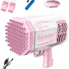 Mega svietiaca bublifuková pištoľ BAZOOKA na USB