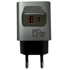 Univerzálna USB a USB-C sieťová nabíjačka 20W